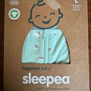 Cozy Green Sleep Sacks with Front Zipper